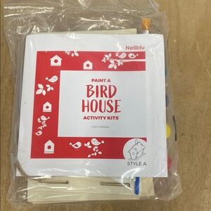 Paint a Bird House Activity Kit - Red